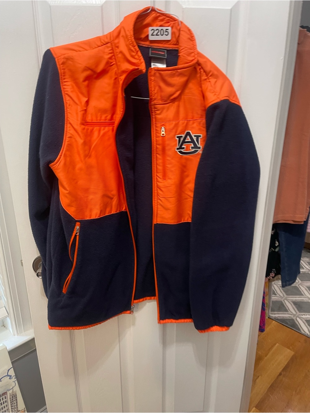 Auburn University Orange & Navy Windbreaker Jacket